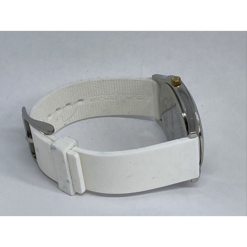 Michael Kors MK3222 Women's Silicone Analog Champagne Dial Quartz Watch XX472 - Picture 12 of 12